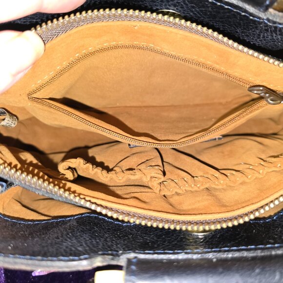 Patricia Nash Empoli Satchel in Blue Sky Rose & Nash Wallet - Picture 9 of 10